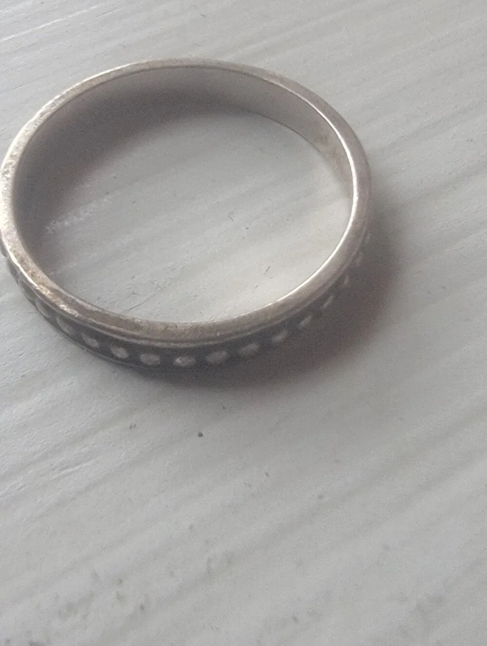 Sterling Silver Dot-Accent Band Ring - Picture 1 of 3